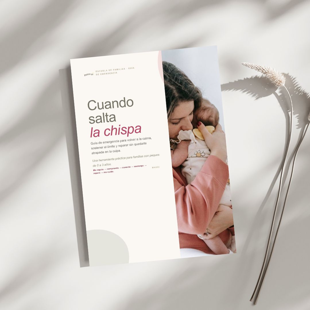 P&aacute;gina final de la gu&iacute;a: Criar sin culpa, ruta de emergencia